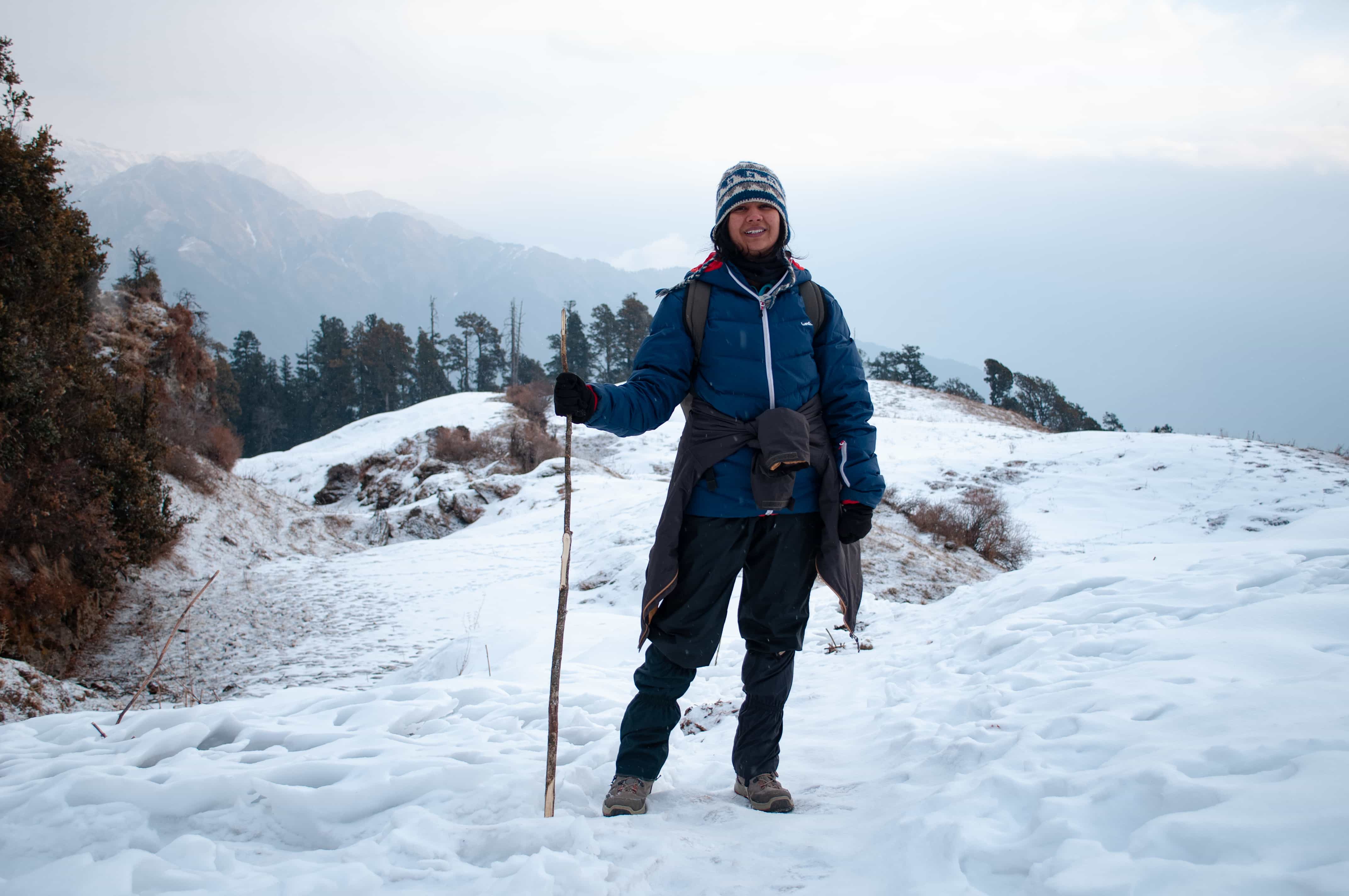 Panoramic Himalayan landscape